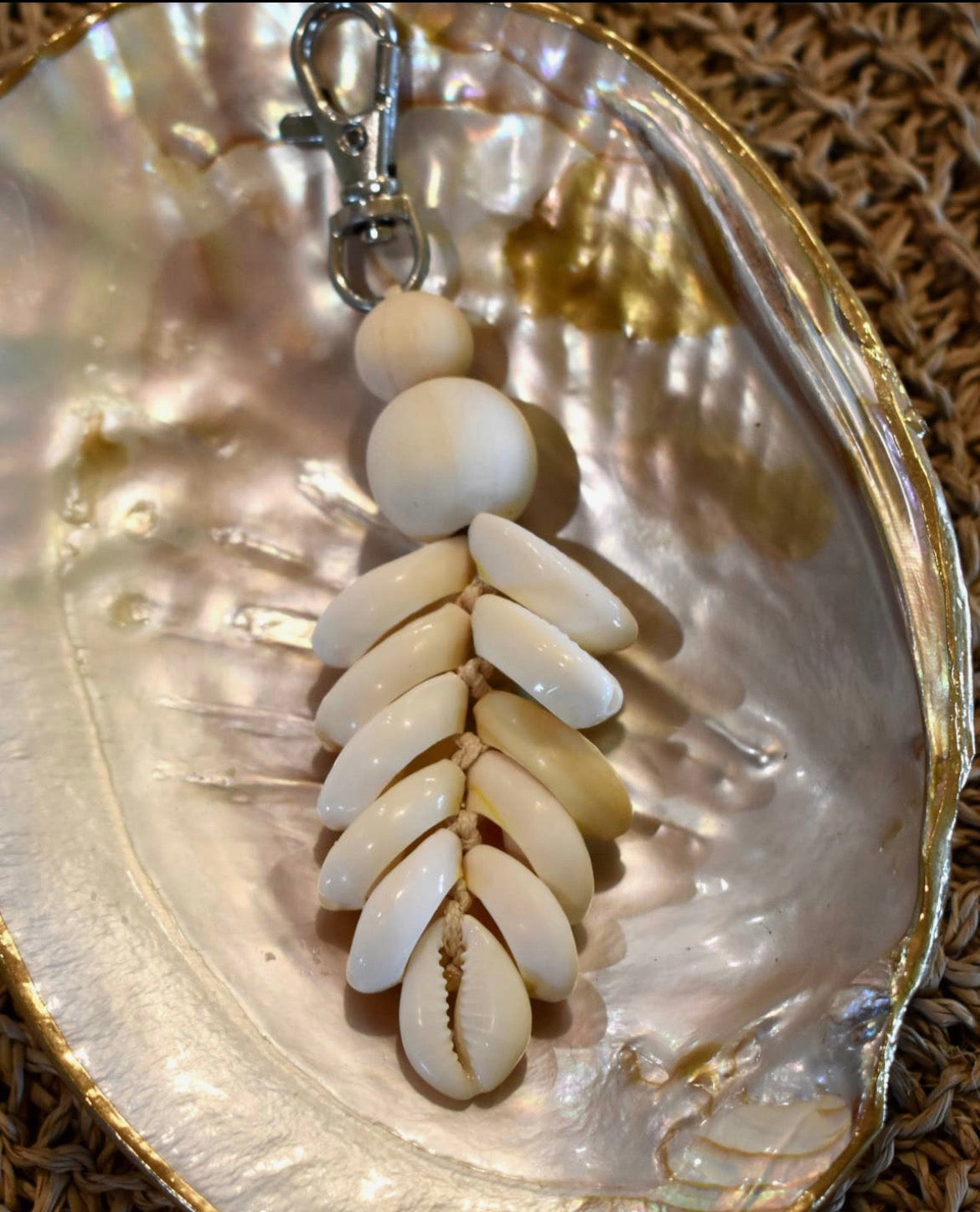 Cowrie Keychain